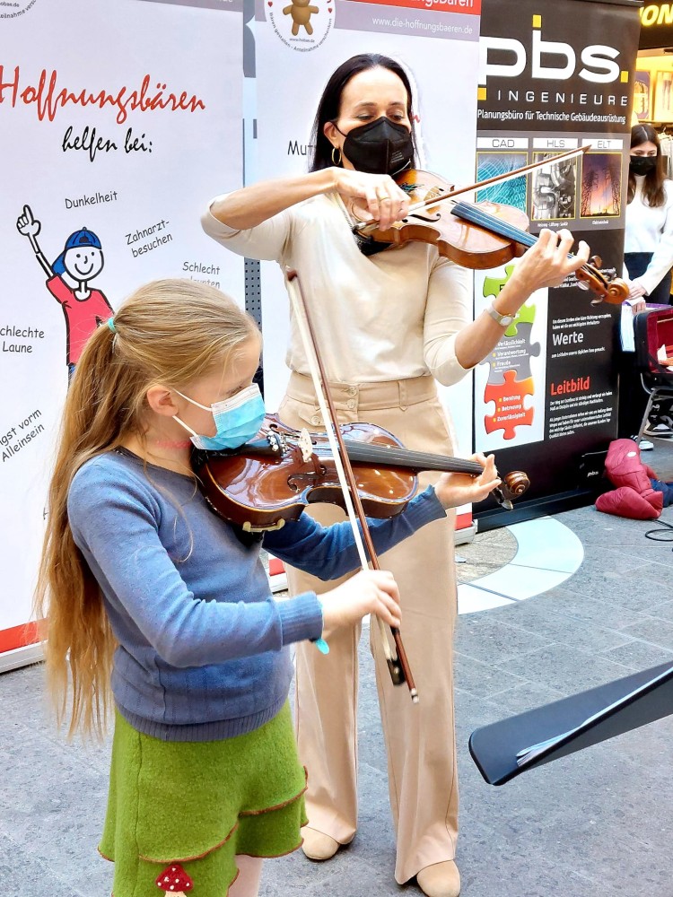 Schülerkonzert im Einkaufszentrum 